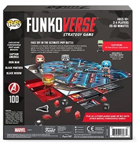 Juego De Mesa Funkoverse Marvel Edicion 100 Capitan America Iron Man Viuda Negra & Pantera Negra 57518