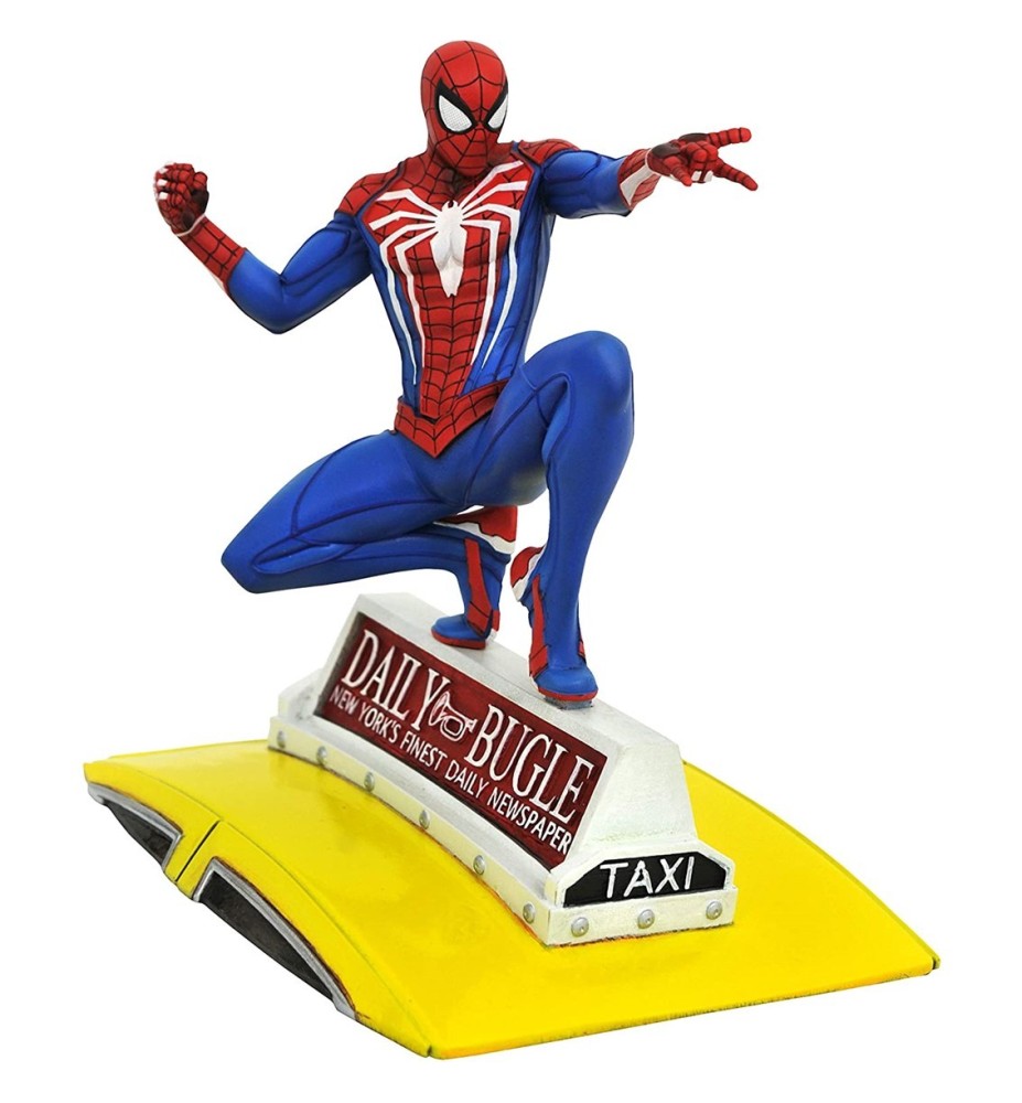 Figura Diamond Select Toys Marvel Gallery Spiderman En Taxi Diorama