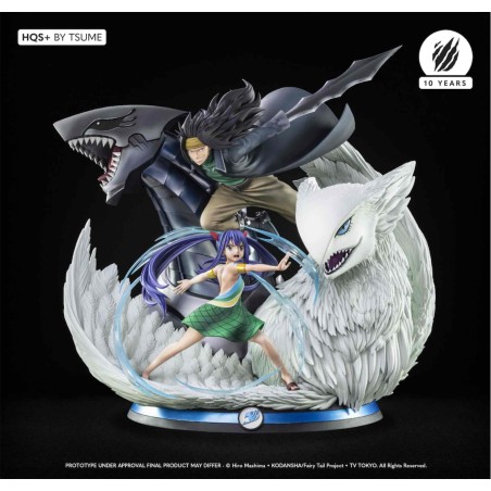 Figura Tsume Arts Fairy Tail Gajeel & Wendy Estatua Resina Escala 1 - 4 Hqs+