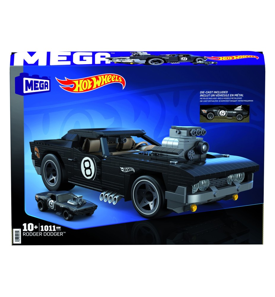 Figura Mattel Mega Construx Hot Wheels Coleccionistas Rodger Dodger