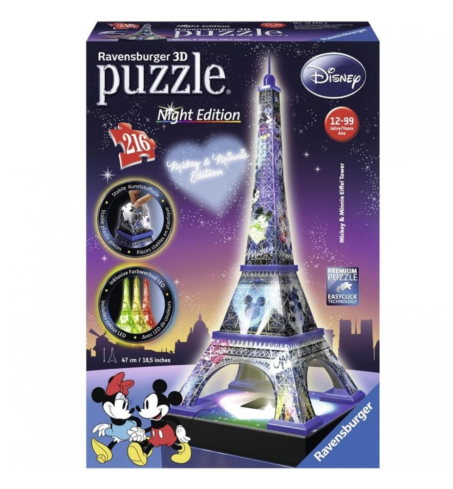 Puzzle 3d Ravensburger Disney Torre Eiffel