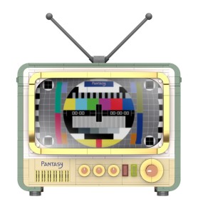 Maqueta Retro Tv Set Construccion Joyside Series 26 Cm