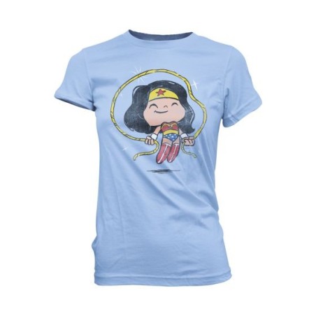 Camiseta Funko Pop Super Cute Tee DC Wonder Woman Con Cuerda Talla L Niña 23301