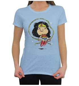 Camiseta Funko Pop Super Cute Tee DC Wonder Woman Con Cuerda Talla L Niña 23301