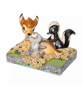 Figura Enesco Disney Bambi Y Amigos Entre Flores