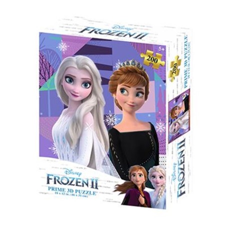 Puzzle Lenticular Prime 3d Disney Frozen Elsa Anna Y Olaf 200 Piezas