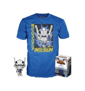 Pop & Tee My Hero Academia Tenya Iida Ingenium (full Mech Suit) Funko + Camiseta Talla L