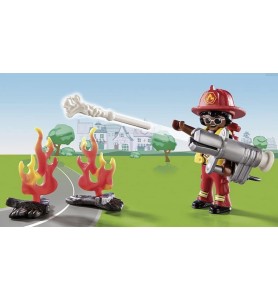 Playmobil Duck On Call Accion Rescate De Bomberos ¡rescata Al Gato!