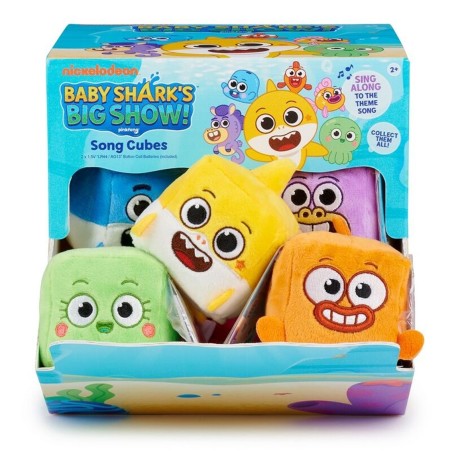 Peluches Pequeños Con Sonidos Wowwee Baby Shark 12 Unidades