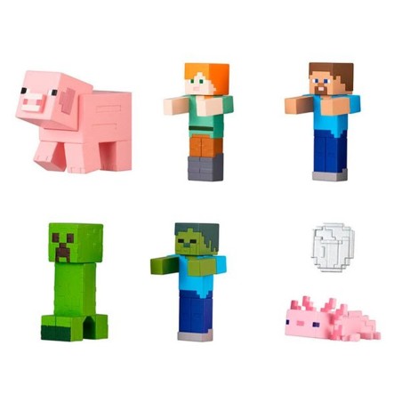 Set Gashapon Figuras Bandai Lote 40 Articulos Minecraft Narabundesu