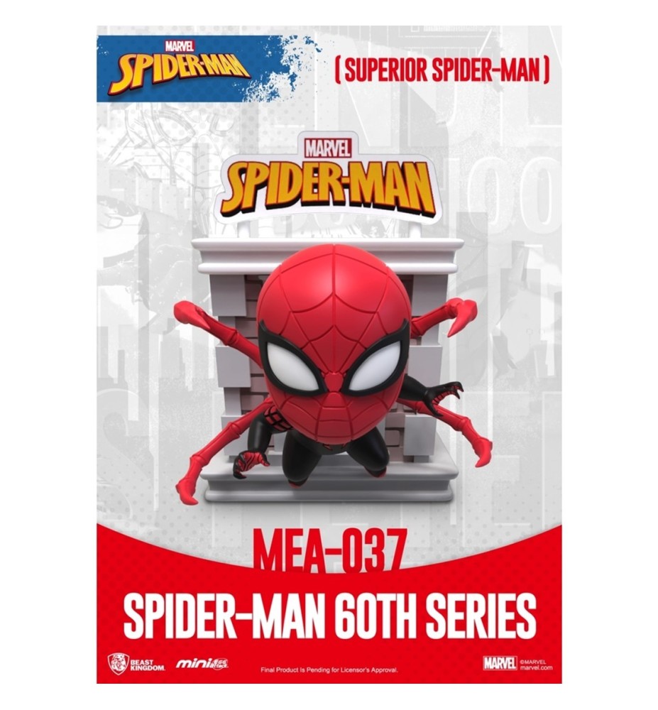 Figura Beast Kingdom Mini Egg Attack Marvel Spider - Man Superior Spider - Man Serie 60 Aniversario