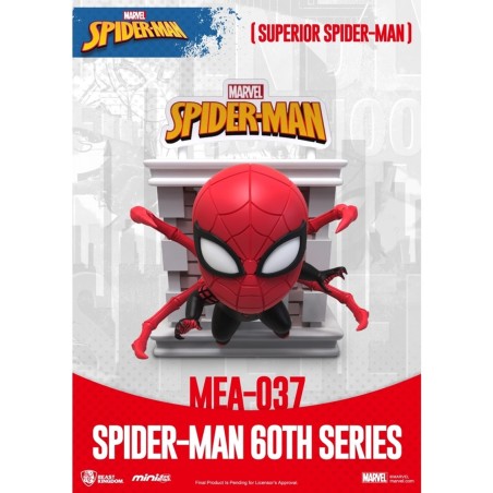 Figura Beast Kingdom Mini Egg Attack Marvel Spider - Man Superior Spider - Man Serie 60 Aniversario