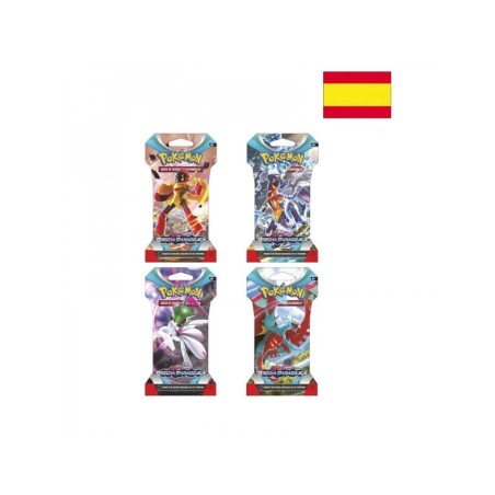 Caja De Sobres En Blister Pokémon Tcg Sv4 2023 24 Unidades Español