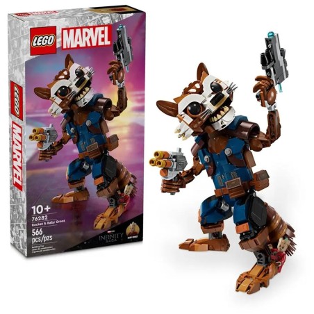 Lego Marvel Rocket Y Bebe Groot