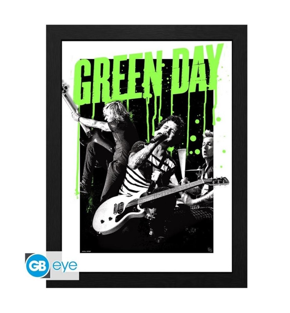 Impresion Enmarcada Gb Eye Green Day Live