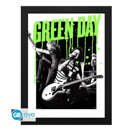 Impresion Enmarcada Gb Eye Green Day Live