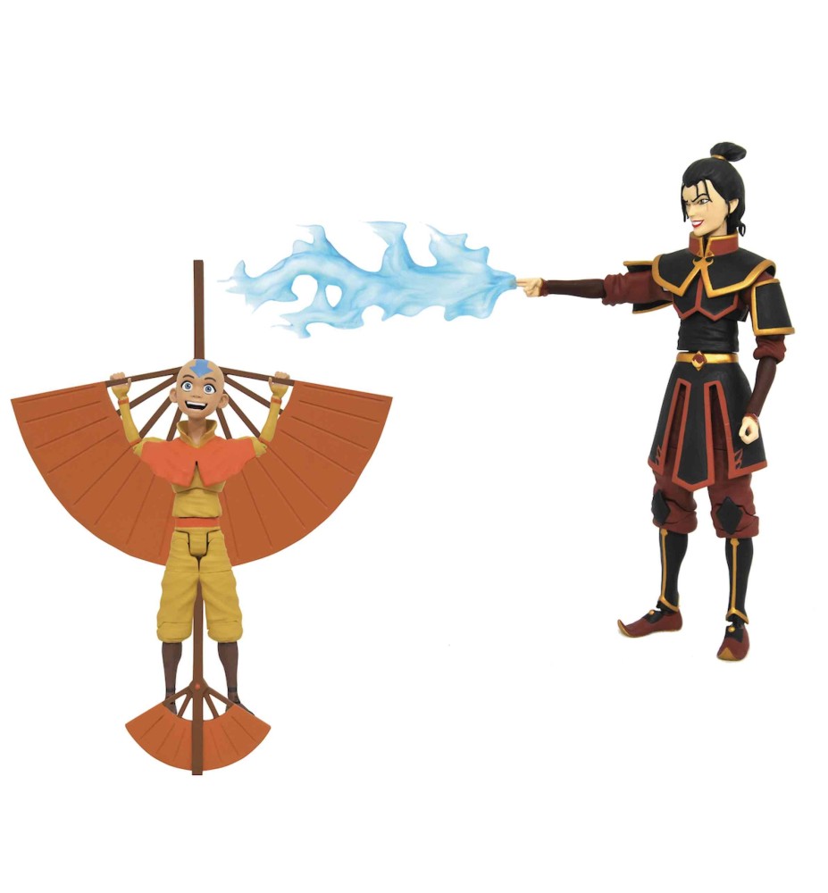 Surtido Figuras Diamond Collection Avatar The Last Airbender Aang & Azula 6 Unidades Action Figures Series 2 18 Cm