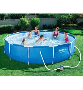 Bestway 56681 Piscina Desmontable Tubular 366x76cm Con Depuradora