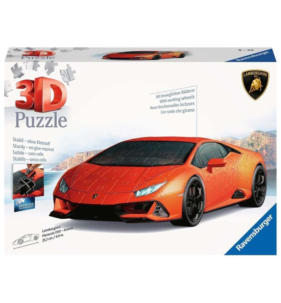 Puzzle 3d Ravenzburger Lamborghini Huracan Evo -  New Pack