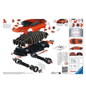 Puzzle 3d Ravenzburger Lamborghini Huracan Evo -  New Pack