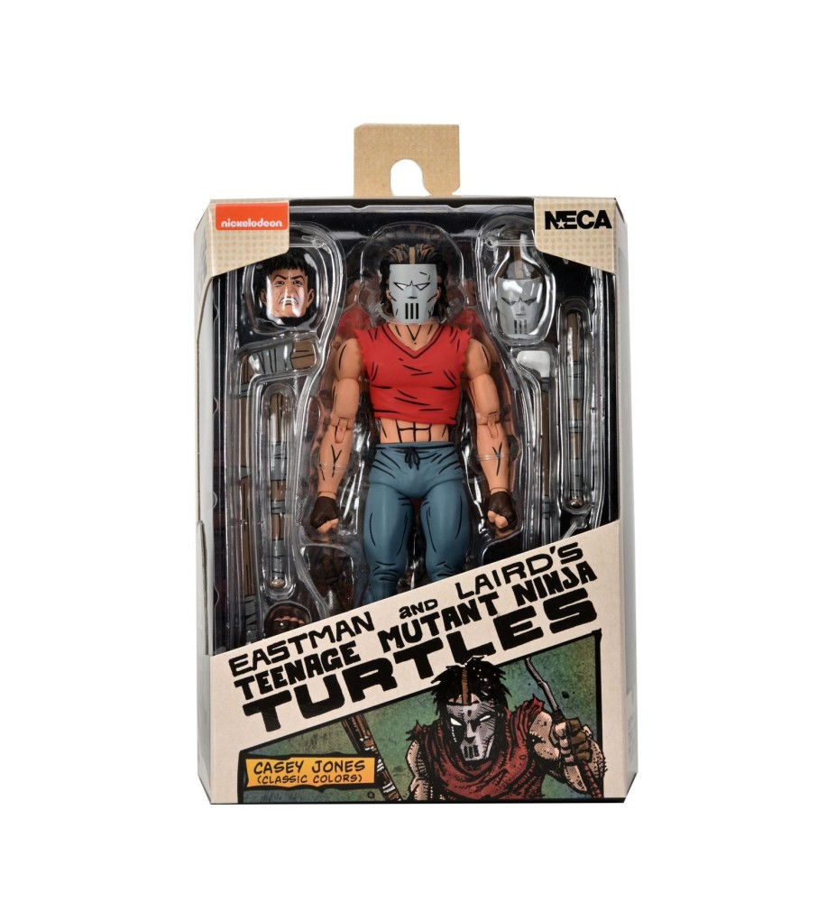 Figura Neca Tortugas Ninja (mirage Comics) Casey Jones Camiseta Roja