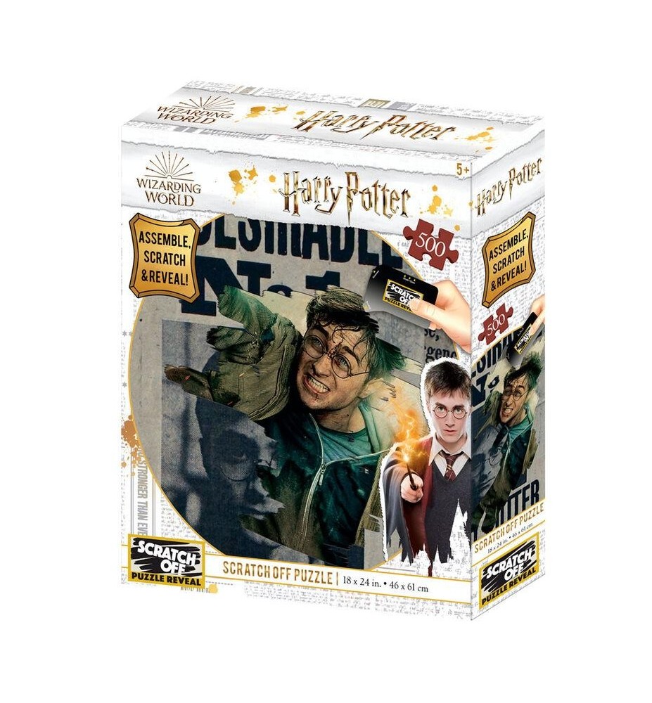 Puzzle Para Rascar Harry Potter Carteles Wanted Se Busca 500 Piezas