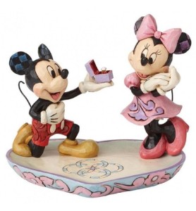 Figura Enesco Disney Tradiciones Mickey & Minnie Pedida De Mano