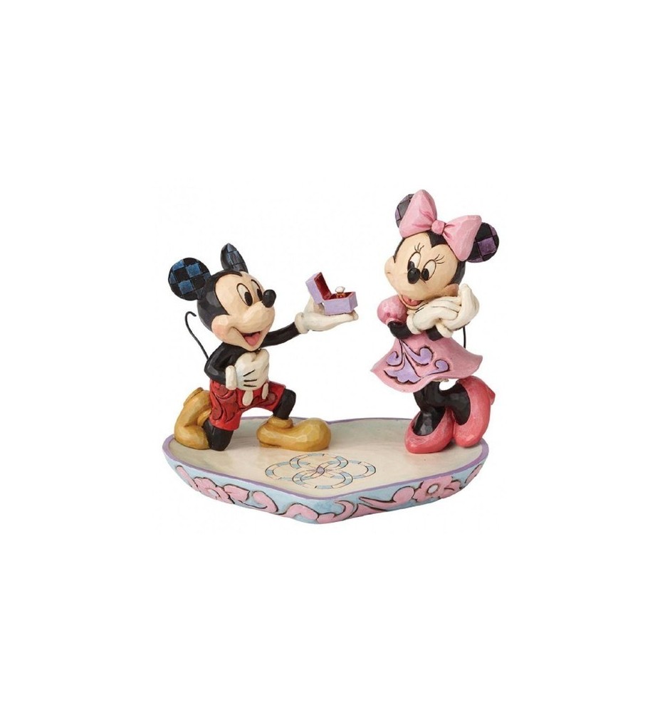 Figura Enesco Disney Tradiciones Mickey & Minnie Pedida De Mano