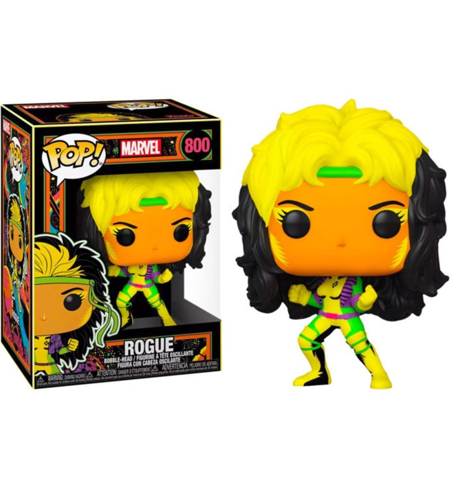 Funko Pop Marvel Black Light Rogue Multicolor Exclusivo 55164