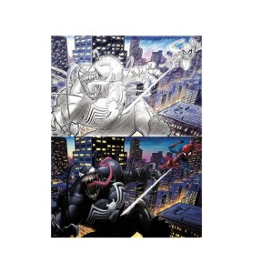 Puzzle Para Rascar Prime 3d Marvel Spiderman Vs Venom 150 Piezas