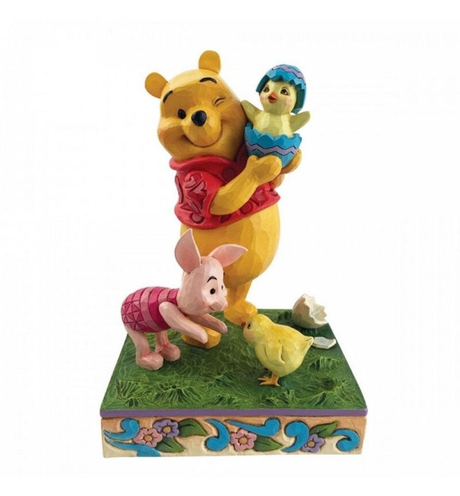 Figura Enesco Disney Winnie The Pooh Winnie The Pooh Y Piglet Con Pollitos