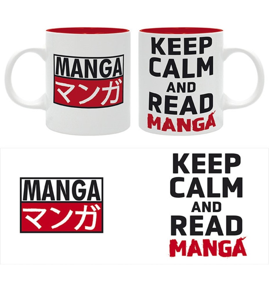 Taza Keep Calm And Read Manga