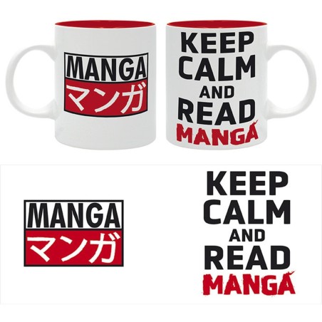 Taza Keep Calm And Read Manga