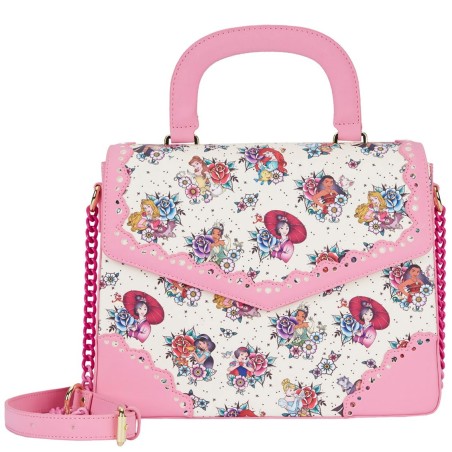 Bolso Loungefly Disney Princesas Tatuajes Aop Cross Body Bag