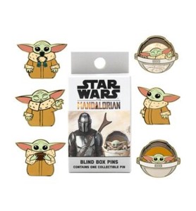 Caja Sorpresa Pin Sello Loungefly Funko Disney Star Wars The Mandalorian Grogu Baby Yoda Mistery Box