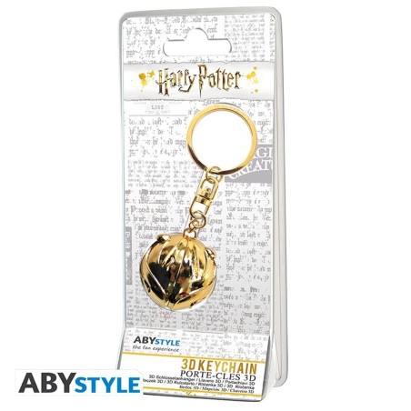 Llavero 3d Abystyle Harry Potter Snitch Dorada