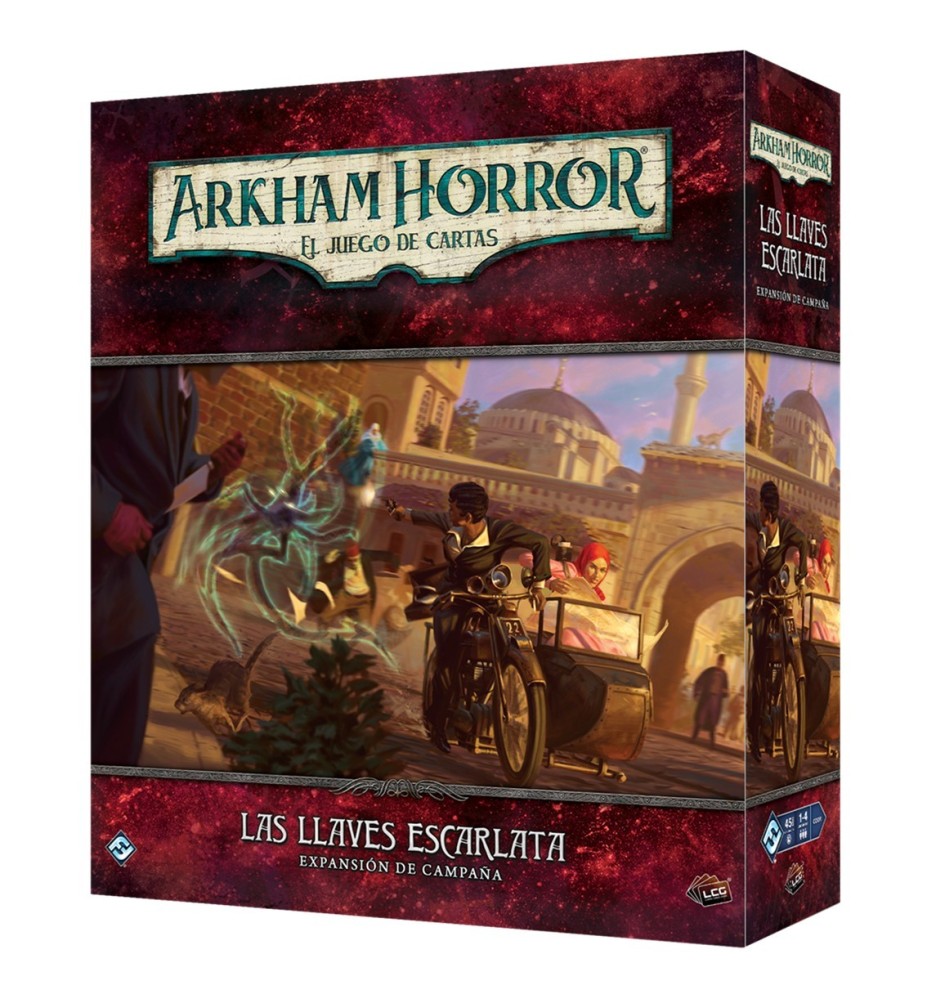 Juego De Mesa Arkham Horror Lcg Las Llaves Escarlata Expansion Campaña Pegi 14