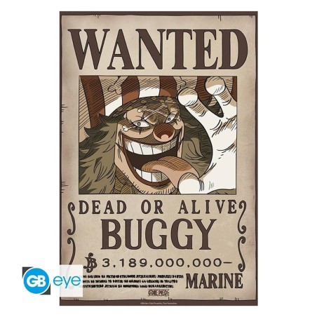 Póster Gb Eye Chibi One Piece Wanted Buggy Wano