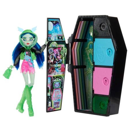 Muñeca Mattel Monster High Skulltimate Secrets Neon Frights Ghoulia