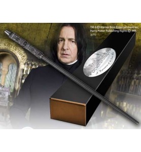 Replica The Noble Collection Harry Potter Severus Snape Varita Con Caja Y Placa De Identificacion