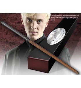 Replica The Noble Collection Harry Potter Draco Malfoy Varita Con Caja Y Placa De Identificacion