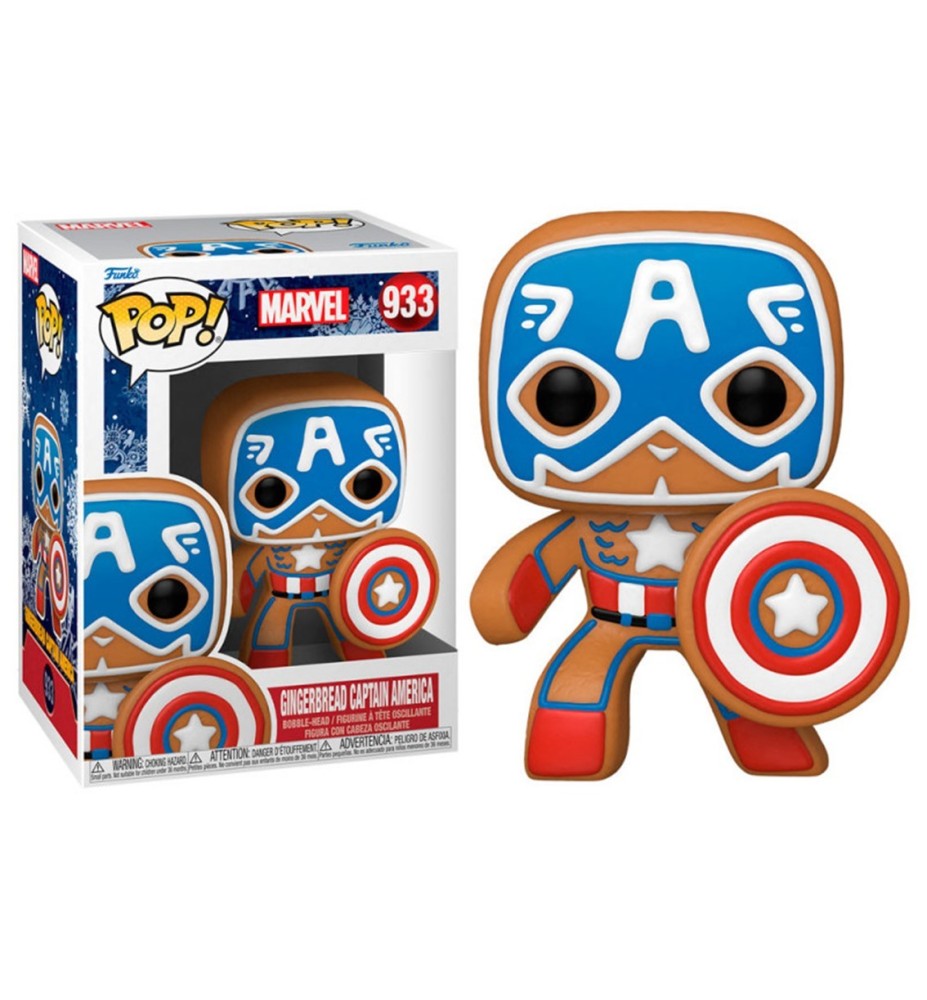 Funko Pop Marvel Navidad Galleta Jengibre Capitan America 50657