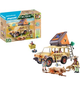 Playmobil Wiltopia Vehículo Todoterreno Con Leones