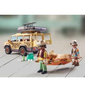 Playmobil Wiltopia Vehículo Todoterreno Con Leones