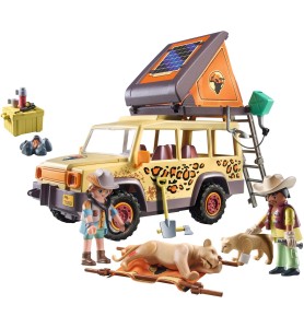 Playmobil Wiltopia Vehículo Todoterreno Con Leones