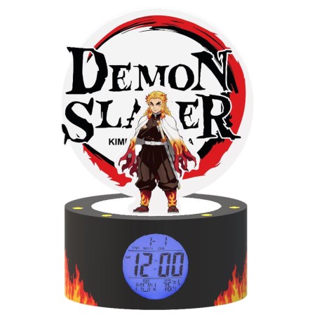 Lámpara Despertador Demon Slayer Kimetsu No Yaiba Rengoku 22 Cm