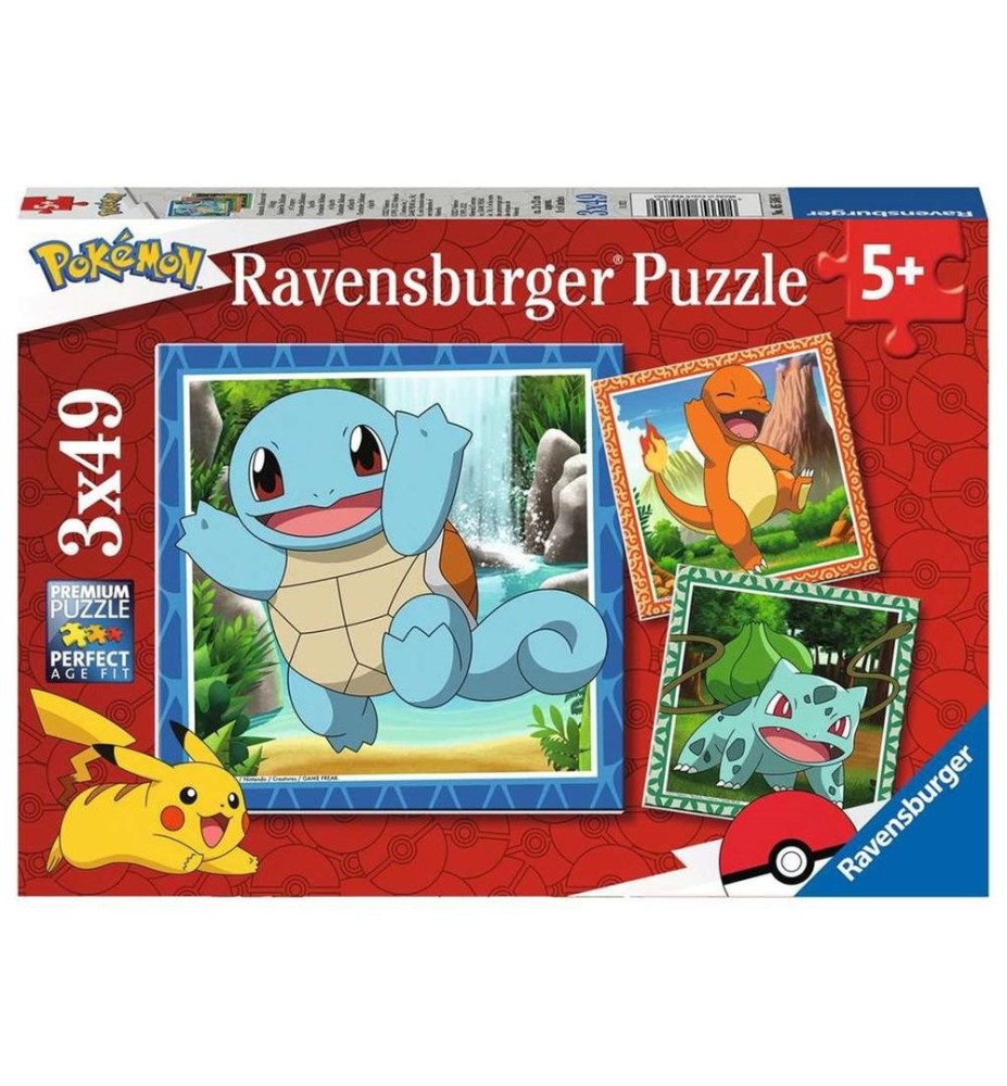 Puzzle Ravensburger Pokémon 3x49 5+