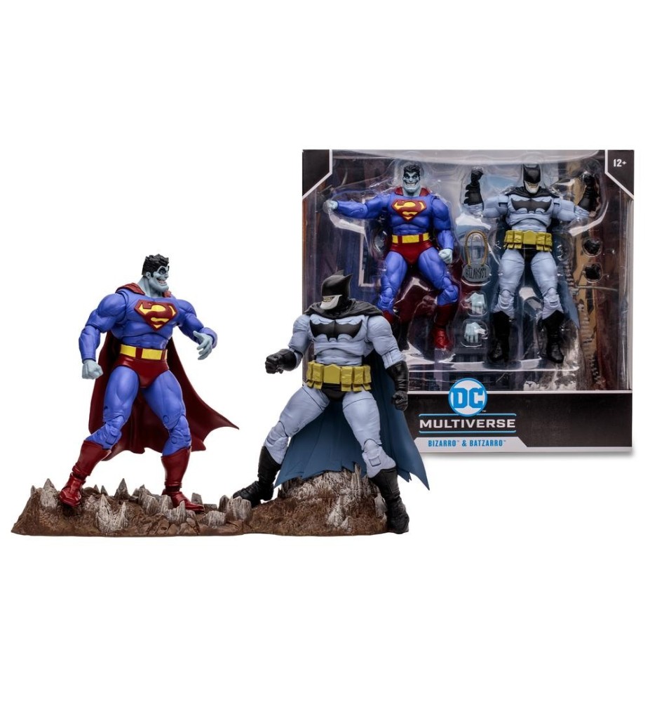 Pack De 2 Figuras Mcfarlane DC Multiverse Bizarro & Batzarro