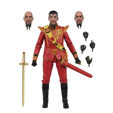 Figura Neca Flash Gordon (1980) Ultimate Ming (red Military Outfit)