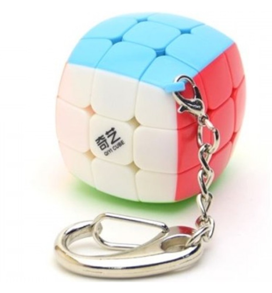 Cubo De Rubik Qiyi Mini 3.5cm Llavero 3x3 Stickerless